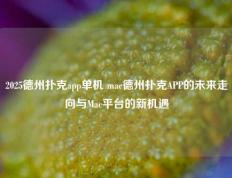2025德州扑克app单机 mac德州扑克APP的未来走向与Mac平台的新机遇
