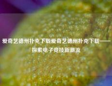 爱奇艺德州扑克下载爱奇艺德州扑克下载——探索电子竞技新潮流