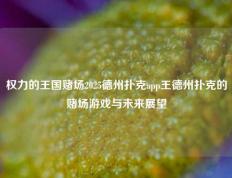 权力的王国赌场2025德州扑克app王德州扑克的赌场游戏与未来展望