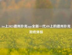 ios上2025德州扑克app全新一代iOS上的德州扑克游戏体验