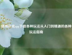 德州扑克app下载各种玩法从入门到精通的各种玩法指南