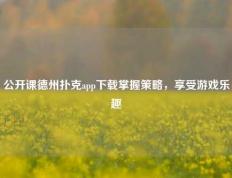 公开课德州扑克app下载掌握策略，享受游戏乐趣
