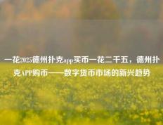 一花2025德州扑克app买币一花二千五，德州扑克APP购币——数字货币市场的新兴趋势