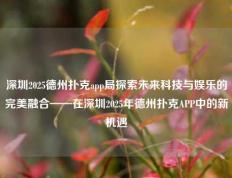 深圳2025德州扑克app局探索未来科技与娱乐的完美融合——在深圳2025年德州扑克APP中的新机遇