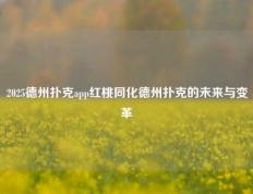 2025德州扑克app红桃同化德州扑克的未来与变革
