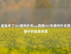 鲨鱼来了2025德州扑克app直播2025年德州扑克直播中的鲨鱼来袭