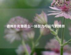 德州扑克靠谱么一场智力与运气的博弈