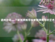 德州扑克app下载算牌概率探索算牌概率的艺术