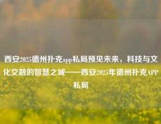 西安2025德州扑克app私局预见未来，科技与文化交融的智慧之城——西安2025年德州扑克APP私局
