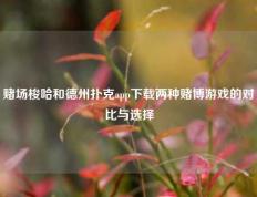 赌场梭哈和德州扑克app下载两种赌博游戏的对比与选择