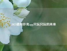 2025德州扑克app只玩只玩的未来
