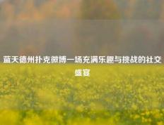 蓝天德州扑克微博一场充满乐趣与挑战的社交盛宴