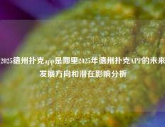 2025德州扑克app是哪里2025年德州扑克APP的未来发展方向和潜在影响分析
