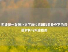 游戏德州联盟扑克下游戏德州联盟扑克下的深度解析与策略指南