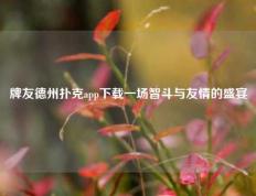 牌友德州扑克app下载一场智斗与友情的盛宴