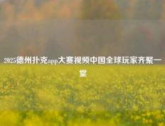2025德州扑克app大赛视频中国全球玩家齐聚一堂