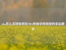 nba怎么买球如何在NBA市场中找到你的幸运数字
