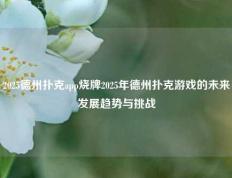 2025德州扑克app烧牌2025年德州扑克游戏的未来发展趋势与挑战