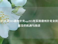 武汉 卖2025德州扑克app2025年实现德州扑克全民普及的机遇与挑战