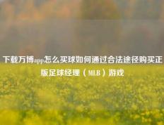 下载万博app怎么买球如何通过合法途径购买正版足球经理（MLB）游戏