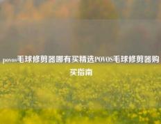 povos毛球修剪器哪有买精选POVOS毛球修剪器购买指南
