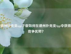 德州扑克类app下载如何在德州扑克类App中获得竞争优势？