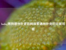 bodog博狗德州扑克官网探索德州扑克的无限可能