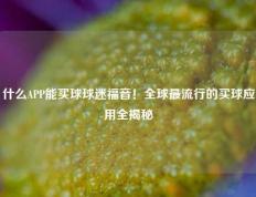 什么APP能买球球迷福音！全球最流行的买球应用全揭秘