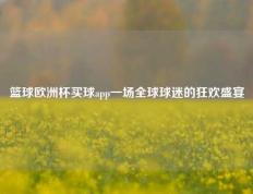 篮球欧洲杯买球app一场全球球迷的狂欢盛宴