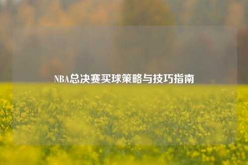 NBA总决赛买球策略与技巧指南