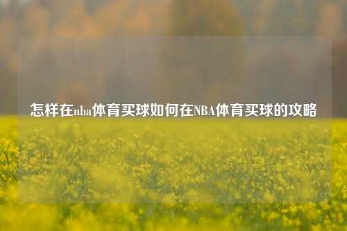 怎样在nba体育买球如何在NBA体育买球的攻略