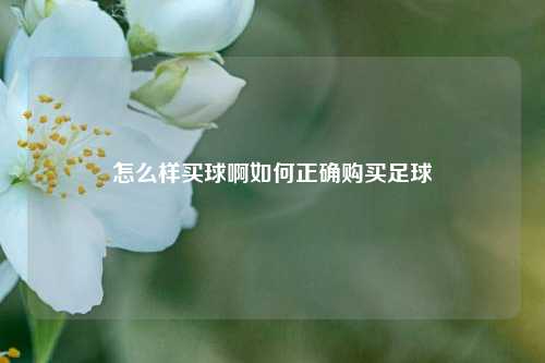 怎么样买球啊如何正确购买足球