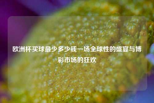 欧洲杯买球最少多少钱一场全球性的盛宴与博彩市场的狂欢