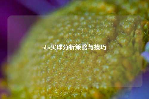 nba买球分析策略与技巧