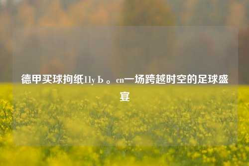 德甲买球拘纸11yЬ。cn一场跨越时空的足球盛宴