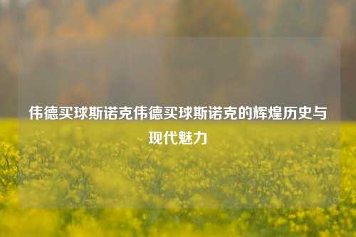 伟德买球斯诺克伟德买球斯诺克的辉煌历史与现代魅力