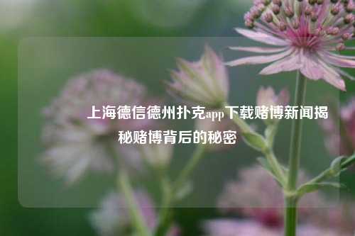 👈上海德信德州扑克app下载赌博新闻揭秘赌博背后的秘密