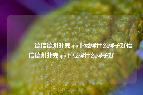 👍德信德州扑克app下载牌什么牌子好德信德州扑克app下载牌什么牌子好