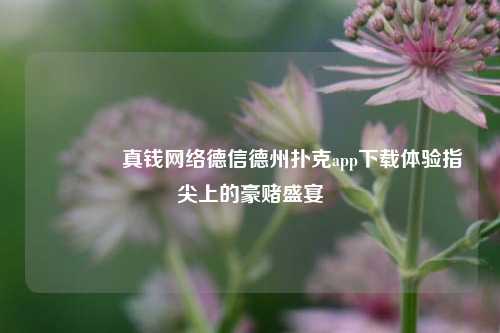 🏆真钱网络德信德州扑克app下载体验指尖上的豪赌盛宴