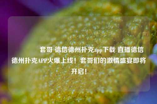 👉套哥 德信德州扑克app下载 直播德信德州扑克APP火爆上线！套哥们的激情盛宴即将开启！