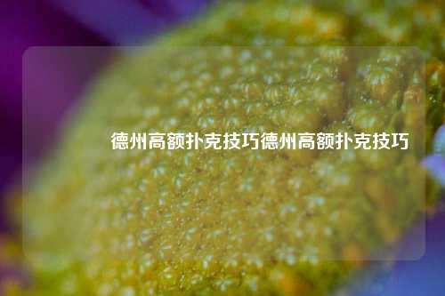 👍德州高额扑克技巧德州高额扑克技巧