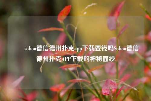 ✌️sohoo德信德州扑克app下载要钱吗Sohoo德信德州扑克APP下载的神秘面纱